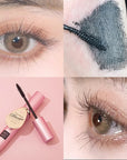 MACK ANDY Mascara with Mirror Waterproof Curly Long Lasting Eye Lashes Makeup