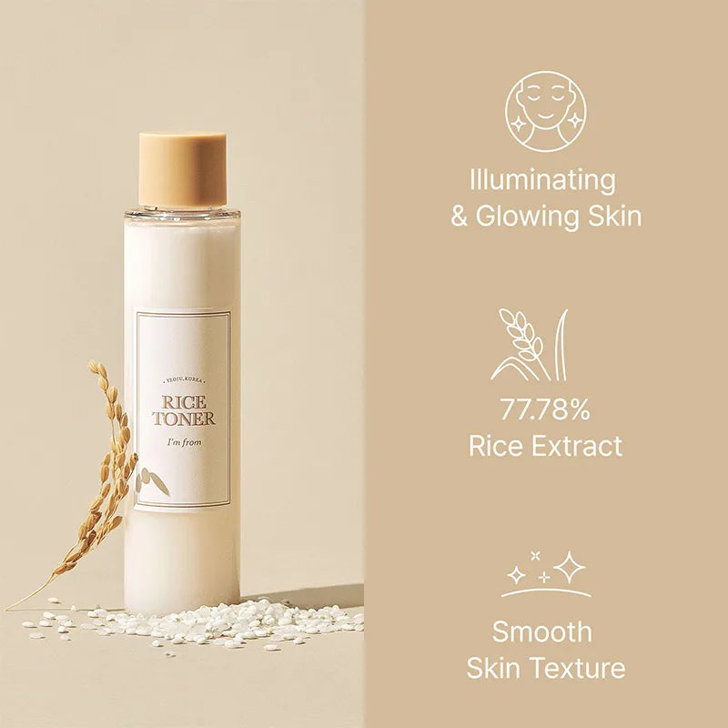 Rice Toner Face Cream for Moisturizing and Nourishing Facial Care