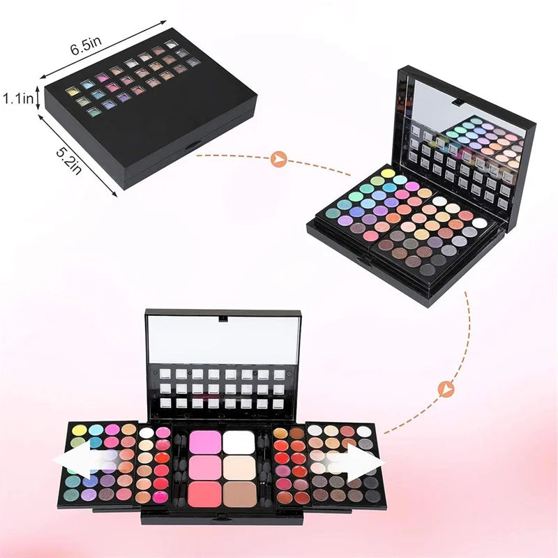 Professional Makeup Palette Sets Matte Shimmer Eye Shadow Combo Color 78