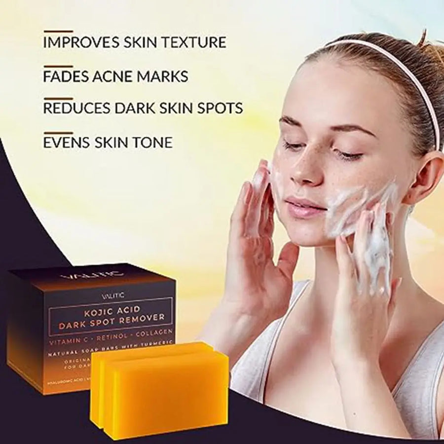 VALITIC Original Handmade Skin Soap Bleaching Kojic Acid Glycerin Deep Cleaning Brighten Skin