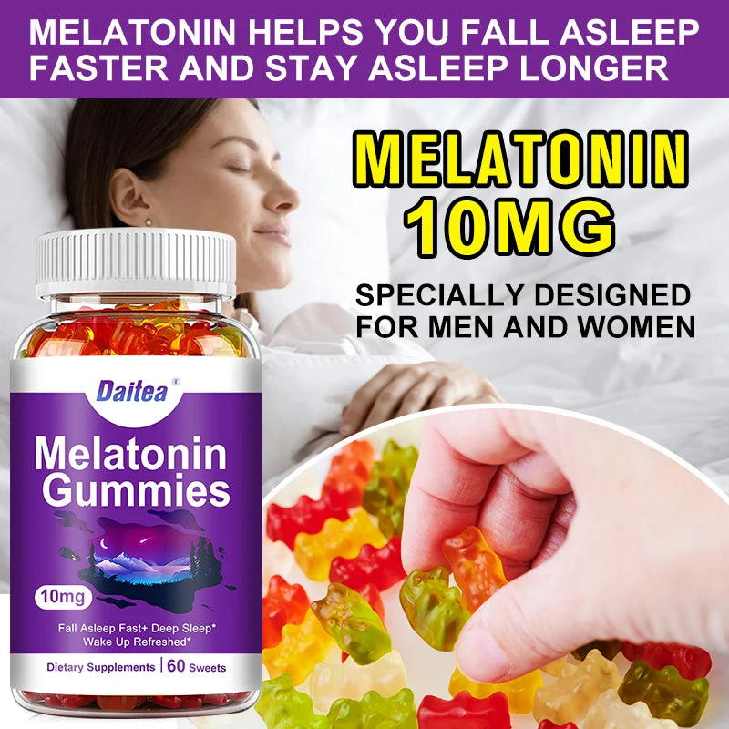 Melatonin Gummies Supplements - Helps Relieve Insomnia 10kg For Women and Men