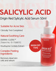 NACIFIC Origin Red Salicylic Acid Serum Exfoliating & Clarifying Remove Dead Skin Face Care Balance Calm 50ml