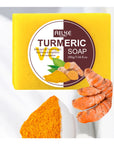 AILKE Natural Turmeric Soap for Face Body Lighten Brighten Skin Tone