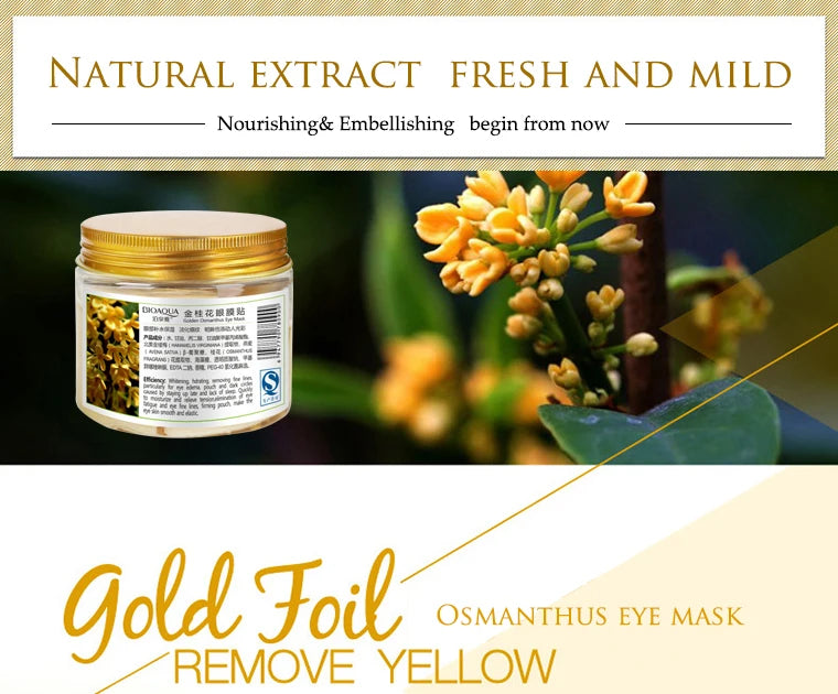 BIOAQUA Gold Osmanthus Eye Patches  Remover Dark Circles Eye Bag Eye care Bottle