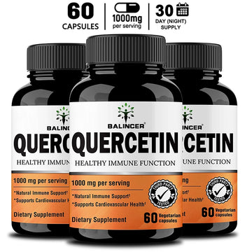 Natural BALINCER Quercetin Healthy Immune Function Vegan Capsules Boost Immune Health and Energy Levels 1000mg