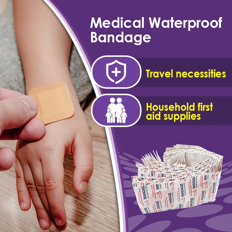 20pcs Band-Aid Waterproof Bandage Sterile Band Aids Medical Hemostatic Patch Bandaids First-aid Kit Adhesive Bandage Tape A1579