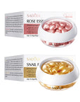 30pcs SADOER Rose Sanil Face Serum Capsule Facial Moisturizing Brightening Firming Facial Essence Beauty Face Skin Care Products