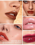 12Pcs/Set Liquid Lipstick Lip Gloss Mirror Makeup Lip Glaze Watery Transparent Jelly Maquiagem Silky Shimmery Korean Party Club