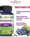 BALINCER RNatural Resveratrol Antioxidant Adult Supplement Promoting Healthy Weight Loss and Overall Wellbeing