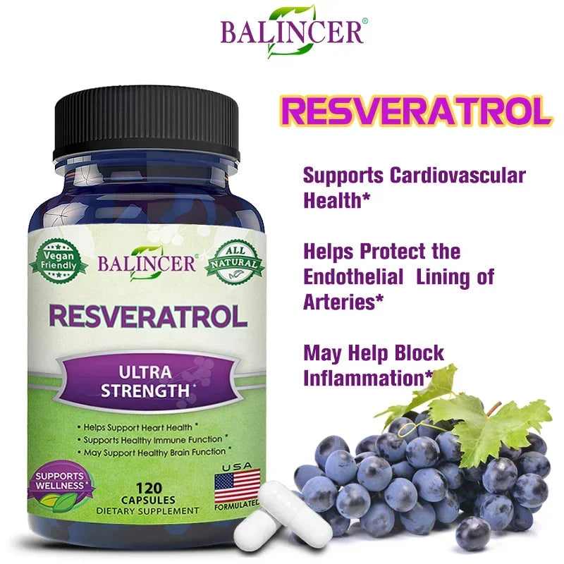 BALINCER RNatural Resveratrol Antioxidant Adult Supplement Promoting Healthy Weight Loss and Overall Wellbeing