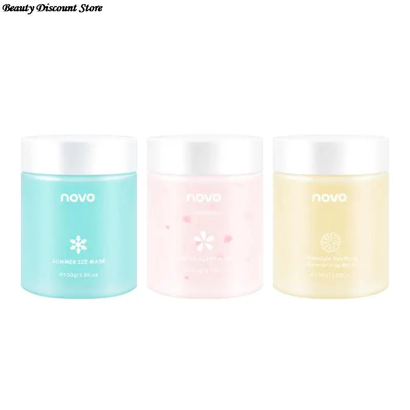 Natural Flower Petals Sleeping NOVO Facial Mask Moisturizing Skin Summer Ice Mask