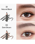 CARSLAN Long-lasting Eyeliner Pencil Waterproof Smudge Proof Quick Drying Makeup