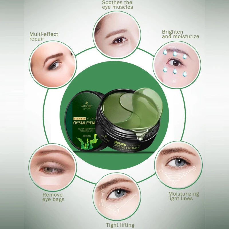 Eye Patches Collagen Gel for Dark Circles and Anti-Aging 60Pcs