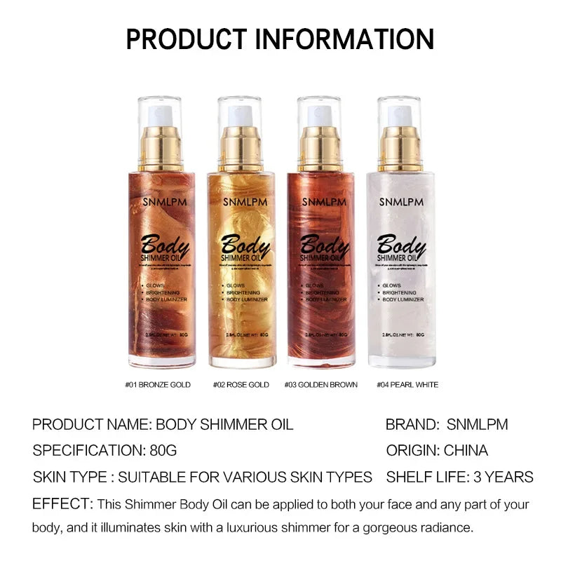 SNMLPL Body Shimmer Oil 80g / 2.8 fl.oz