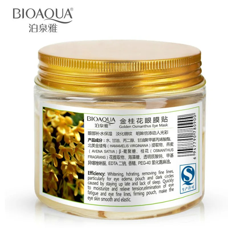 BIOAQUA Gold Osmanthus Eye Patches  Remover Dark Circles Eye Bag Eye care Bottle