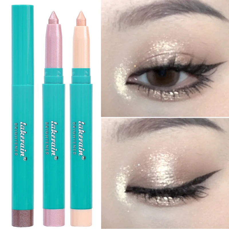 Pearlescent Eyeshadow Highlighter Makeup Pen Brighten Silkworm Pencil Glitter Nude High gloss Bronzers Stick Eyes