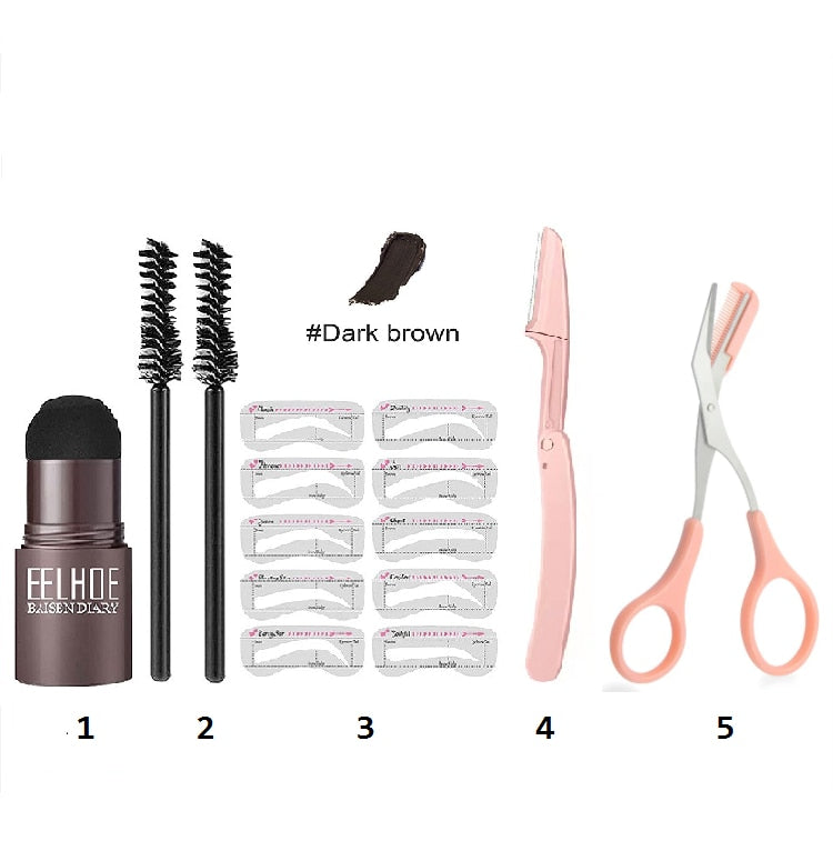 EELHOE One Step Eyebrow Shaping Kit Professional