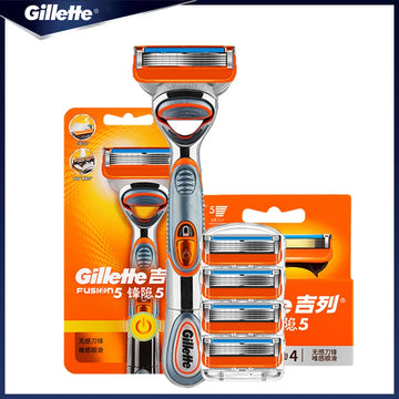 Gillette Shaver 5 Layers Blades Battery-Powered  Face Hair Removal Original For Men's