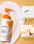 SADOER Vitamin C Body Lotion Whitening Orange Essence Creams Moisturising Leg Arm Back Body Skin Care Cream