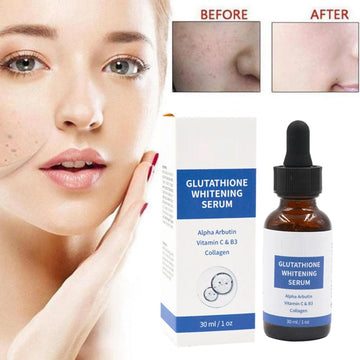 Glutathione Lightening Serum with Alpha Vitamin C & B3 Reduce Dark 30ml