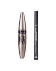 Waterproof Mascara Eyeliner Set non-smudge mascara Extended Thick mascara