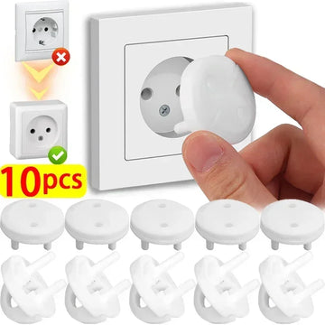 White Electrical Safety Socket Protective Cover: Baby Care Safe Guard Protection, Children's Anti-Electric Shock Rotate Protectors