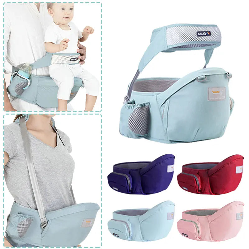 Baby Carrier Cotton Waist Stool: Baby Holder Sling Bebe Hip Carrier, Kids Hip Seat, Baby Walkers Bag Front Holder Wrap