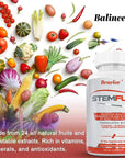 STEMFUEL Promotes Healthy Regeneration Stem Cells Formulated With Vitamins 120 Vegetarian Capsules