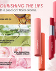 CARSLAN Color Lip Balm Flower Essence Extra Moisturizing Natural Makeup Lip Care