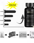 Powerful High Purity Shilajit Mineral Supplements Natural Organic Shilajit Erection Pill Improve Performance and Increase Size