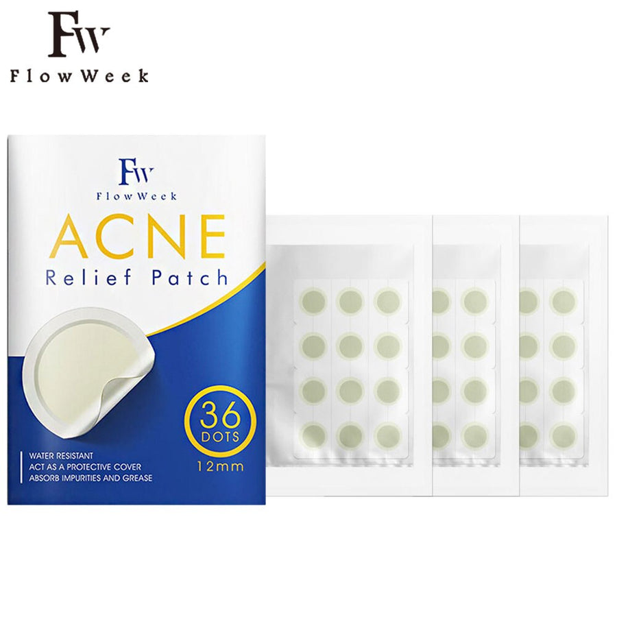 Flow Week Acne Pimple Patch Stickers 36 Dots 12mm