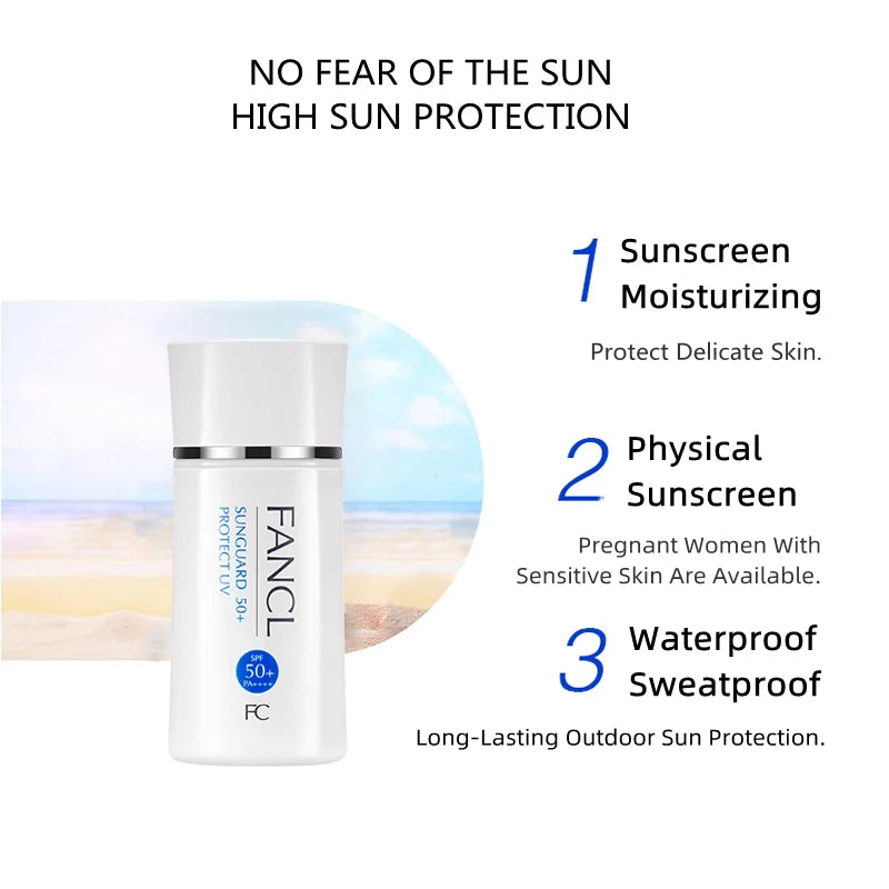 FANCL Physical Sunscreen SUNGUARD 50+ Waterproof Sun Protection 60ml