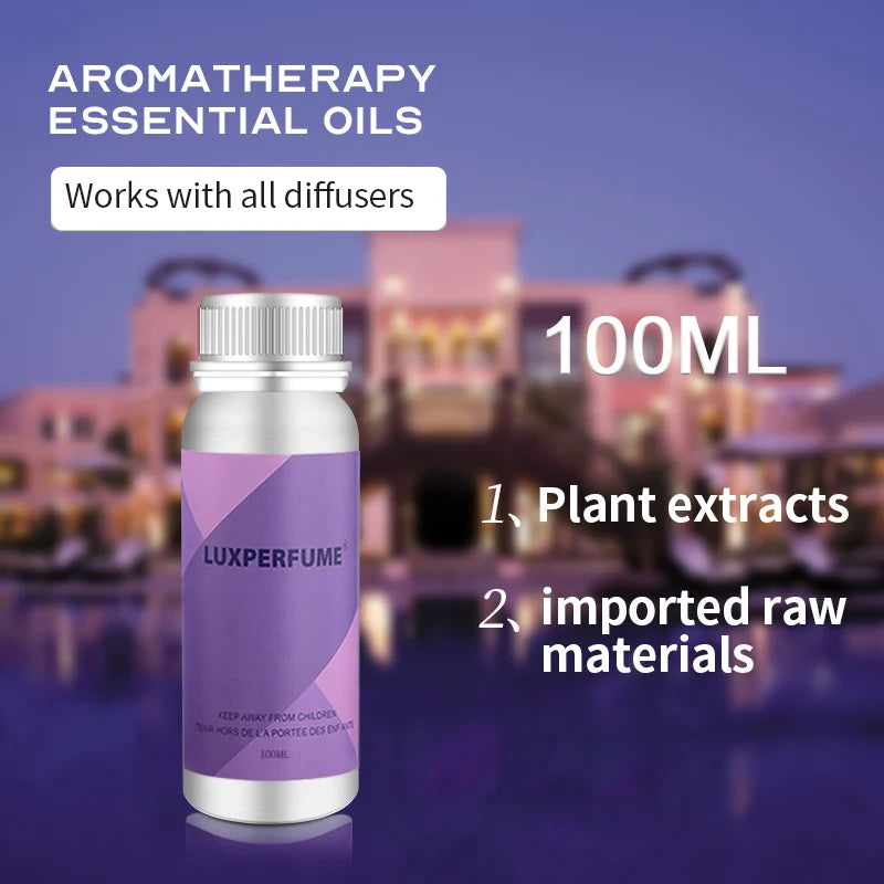 Aroma Diffuser Essential Oils  Aromatic Oil Hotels Air Freshener Home Fragrance Scent Machine  100ml