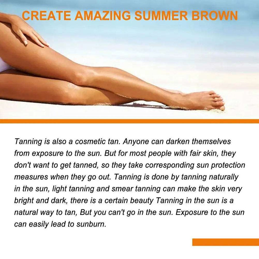 150g Brown Tanning Gel Natural Tanning Accelerator Cream For Outdoor Sun Dark Tanning Body Skin Care R9P1