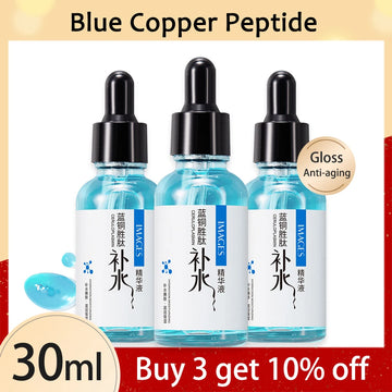 Blue Copper Peptide Moisturize Essence Anti-Aging Face Serum Skin Care Product 30ml