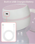 Portable Electric Breast Pump with LED Screen - Low Noise, BPA-Free, Includes 180ml Milk Bottle