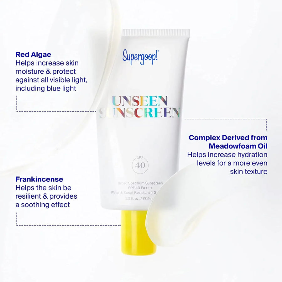 Supergoop  Glowscreen Unseen Sunscreen Broad Spectrum Face Beauty Health Make Up Maquiagem