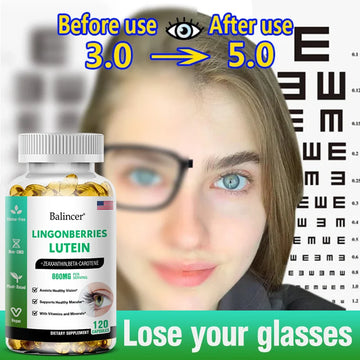 Natural Optimize Eye Health Naturally with Lutein Capsules: Support Vision, Combat Fatigue, and Protect Your Eyes 860mg