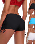 Adjustable Side Tie Swimming Trunks Female Shorts