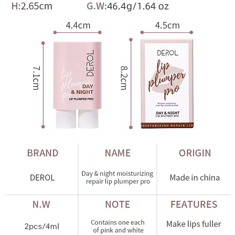 DEROL Day & Night Lip Plumper Pro