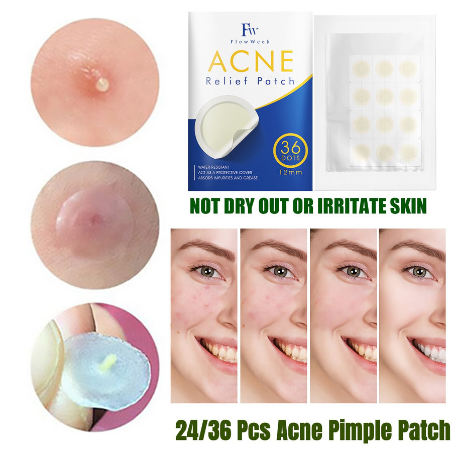 Flow Week Acne Pimple Patch Stickers 36 Dots 12mm