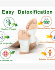 Korea Kinoki Foot Patch Deep Detox 100pcs=100pcs Patches+100pcs Adhesives Body Toxins Pad