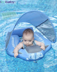 Mambobaby Baby Float Lying Swimming Ring: Infant Waist Swim Ring Toddler Swim Trainer, Non-Inflatable Buoy Pool Accessories