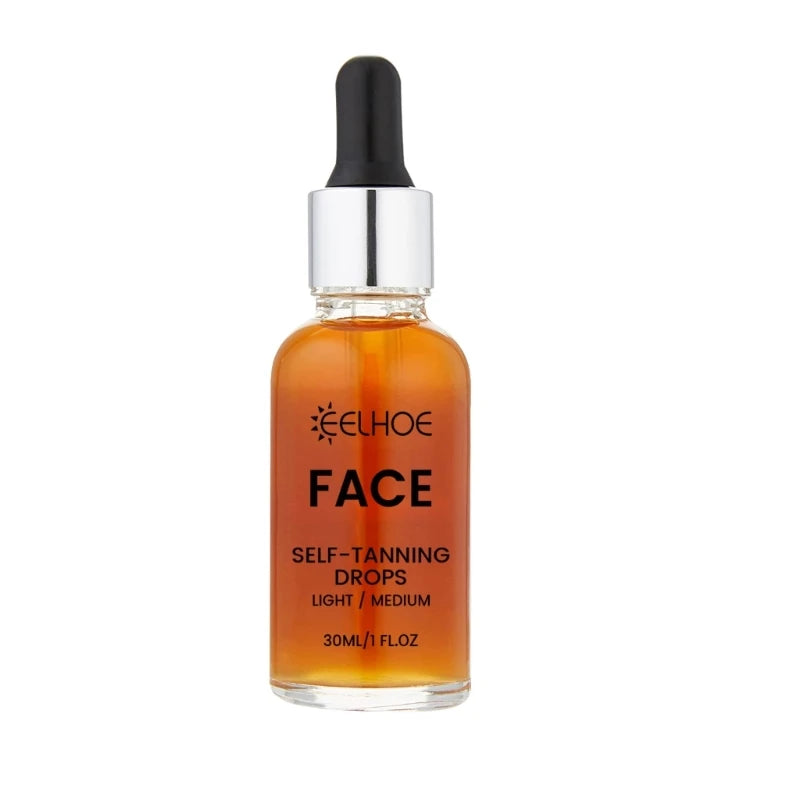 EELHOE Face Self-Tanning Drops Long Lasting Easy Application Quick-Dry 30ml / 1 FL.OZ