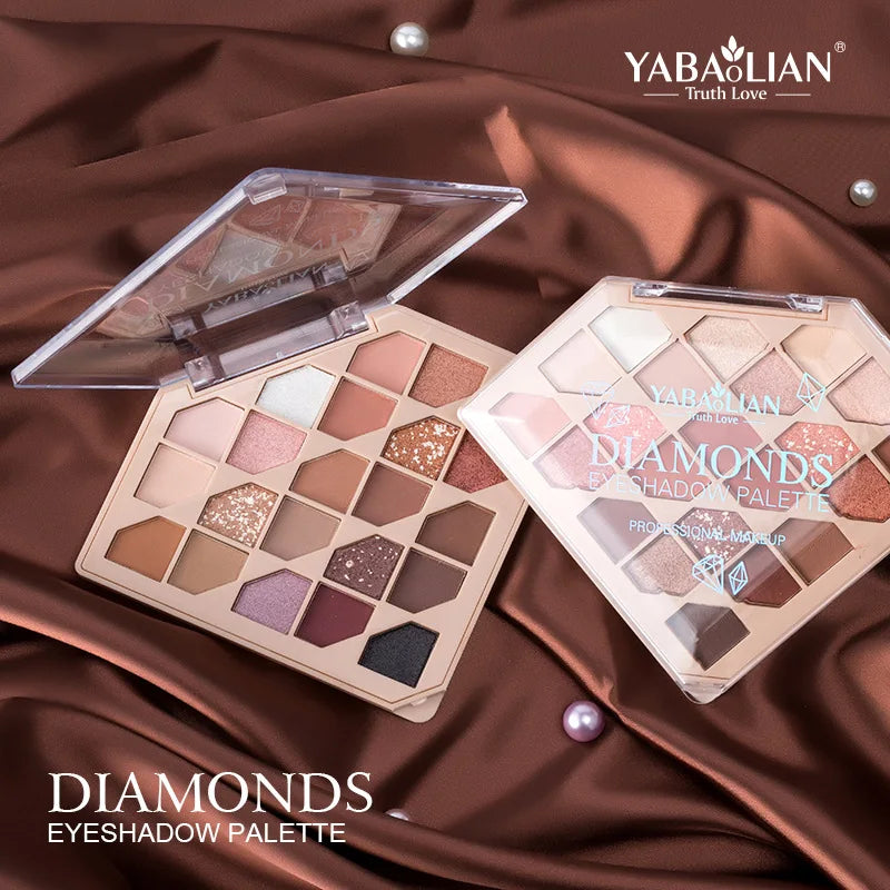 YABAOLIAN Earth Color Eyeshadow Palette 22 Colors Matte