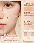 Judydoll Three-Color Concealer Palette Blemishes Spots Acne scars Covering Tear troughs Filling