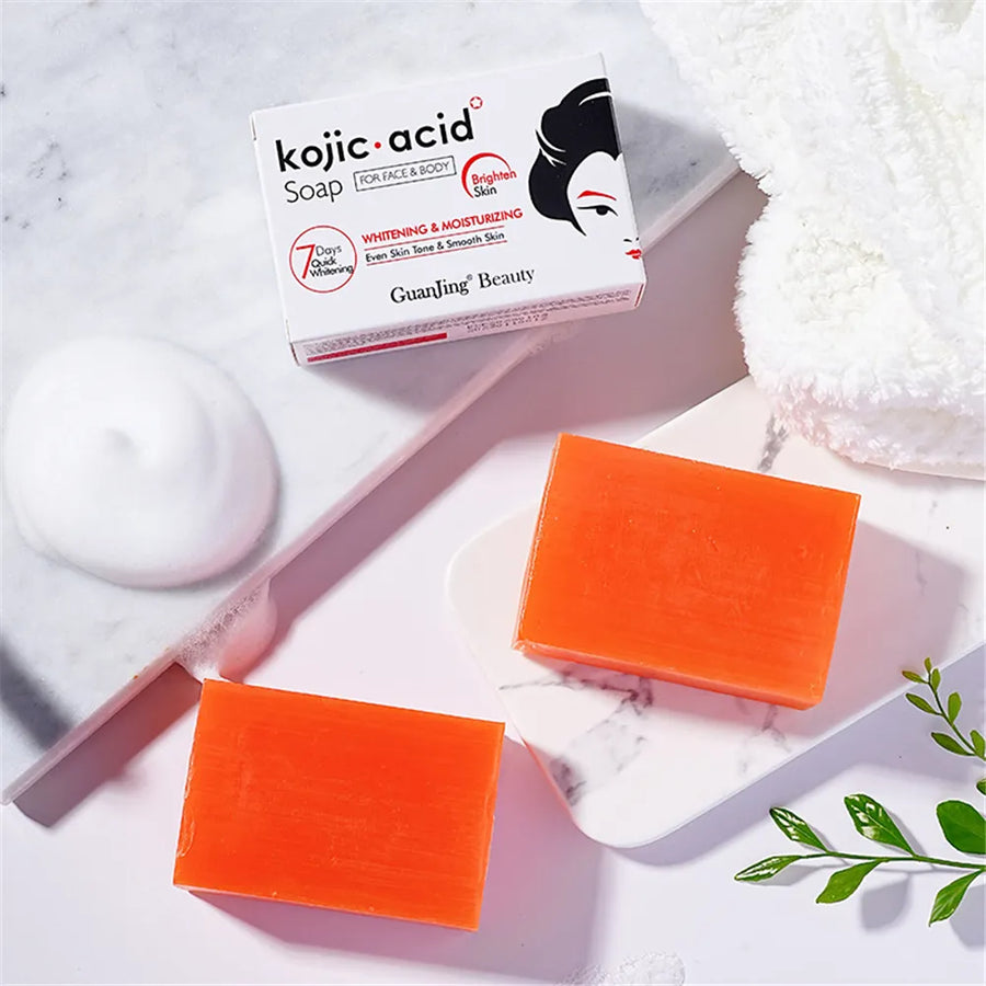 Kojic Acid Skin Care Set Cream Whitening Sunscreen Soap Body Cream Facial serum toner