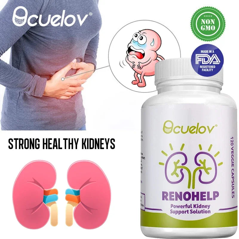 Ocuelov RemonHelp Powerful Kidney Support Solution 120 Veggie Capsulates