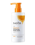 SADOER Vitamin C Body Lotion Whitening Orange Essence Creams Moisturising Leg Arm Back Body Skin Care Cream