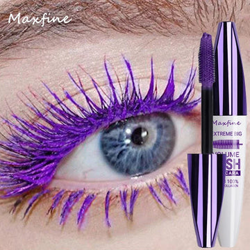 Colorful 5D Volume Mascara Lasting Styling Waterproof Quick Dry Blue Purple Eyelash